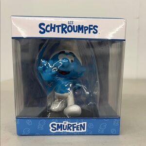 Blue and White Toy Figure